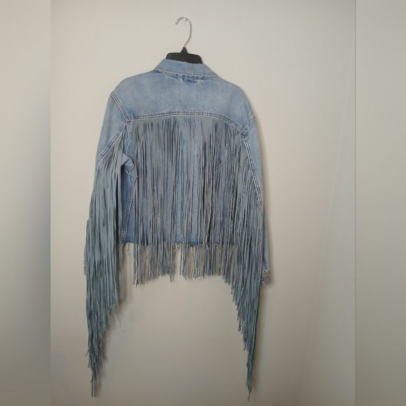 Levi's Jackets & Blazers - Boho Hippie Levi's Blue Fringe Jean Jacket